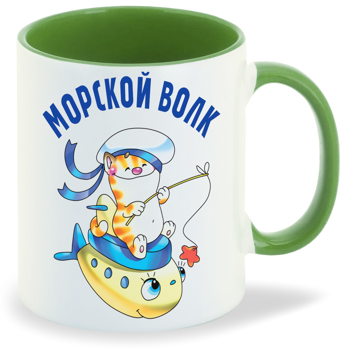 

Кружка CoolPodarok Морской волк 23 февраля, Морской волк 23 февраля