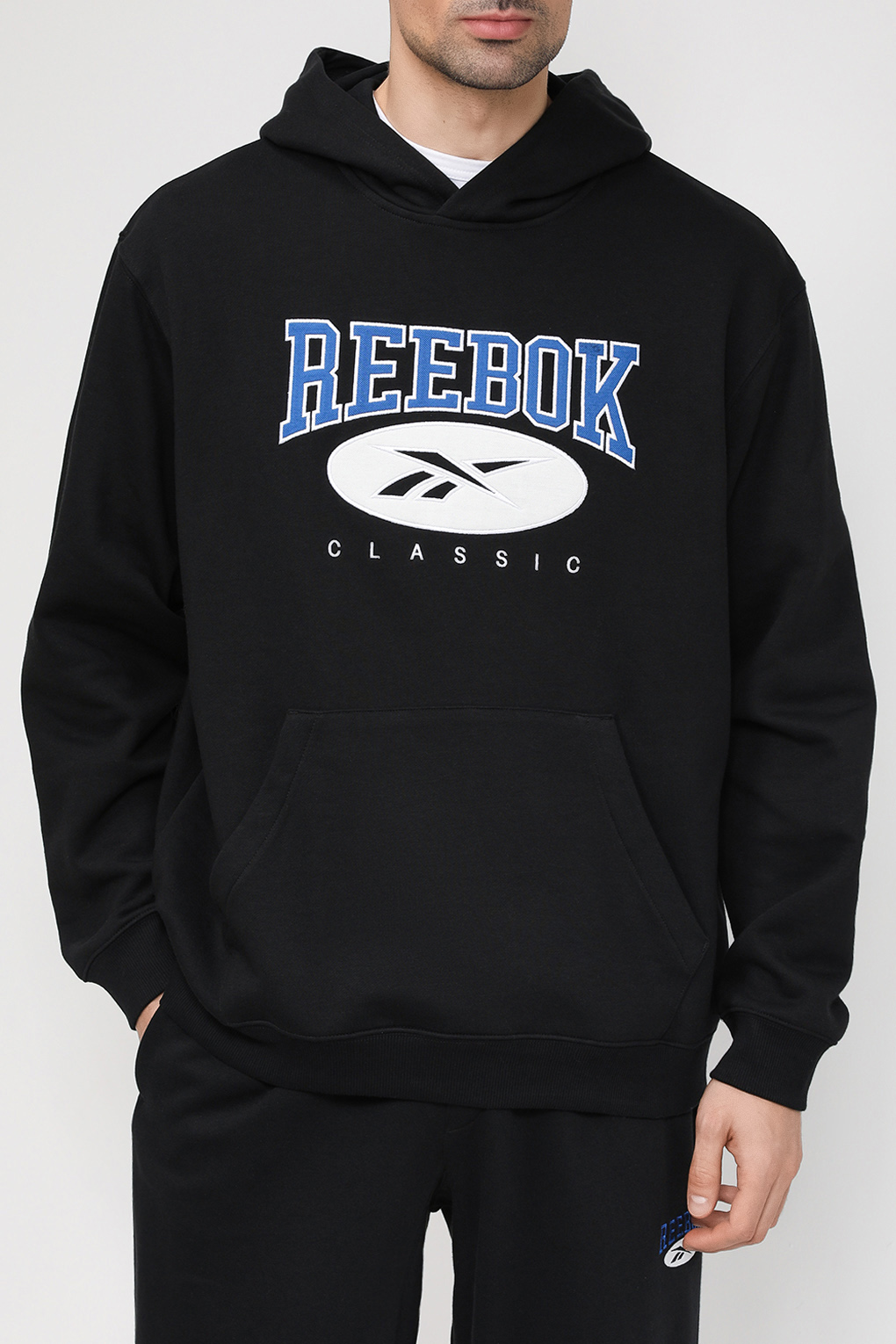 

Худи мужское Reebok 5321919 черное 2XL, Черный, 5321919