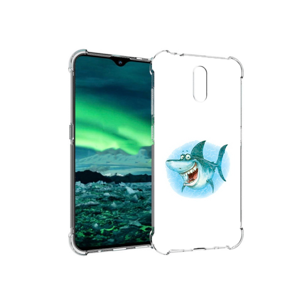 

Чехол MyPads Tocco для Nokia 2.3 веселая акула (PT142254.97.261), Прозрачный, Tocco
