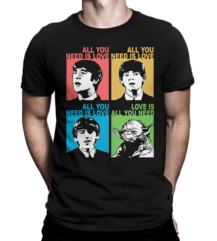 

Футболка мужская Dream Shirts The Beatles и Йода 1000284-2 черная XS, Черный, The Beatles и Йода 1000284-2