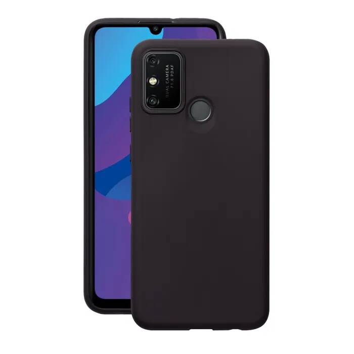 

Чехол накладка DF для Honor 9A силиконовый, черный, Honor 9A