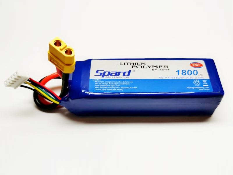 Аккумулятор Li-Po Spard 1800mAh, 14,8V, 75C, XT60