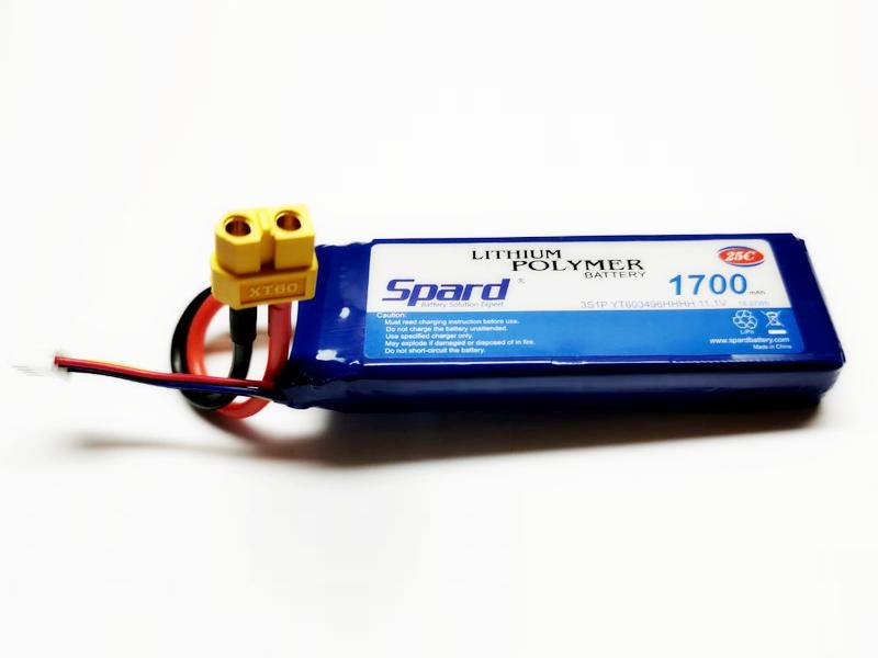 

Аккумулятор Li-Po Spard 1700mAh, 11,1V, 25C, XT60 - YT81303 YT81303, YT81303