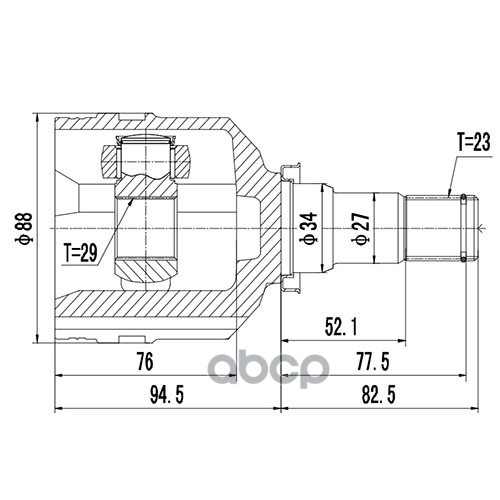 

Шрус Внутренний ZIKMAR Z87531R