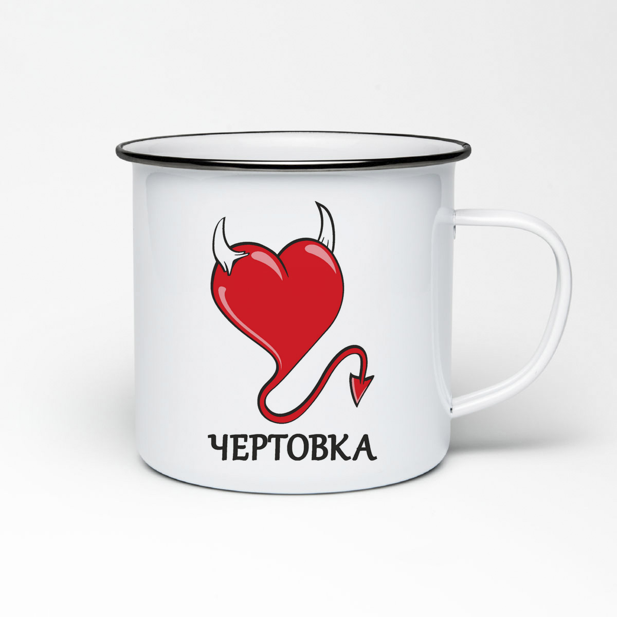 

Кружка металлическая CoolPodarok Чертовка