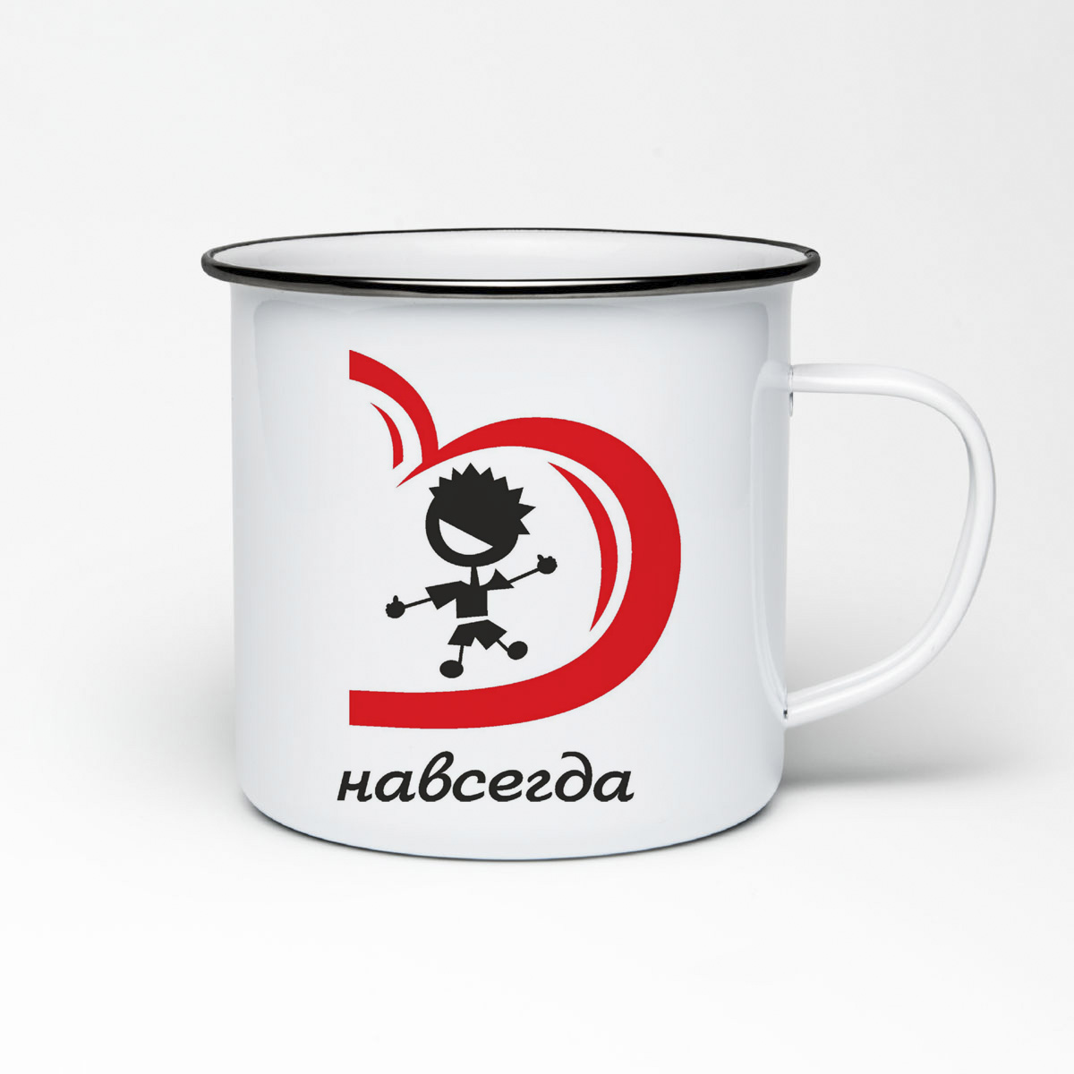 

Кружка металлическая CoolPodarok Вместе навсегда есть пара