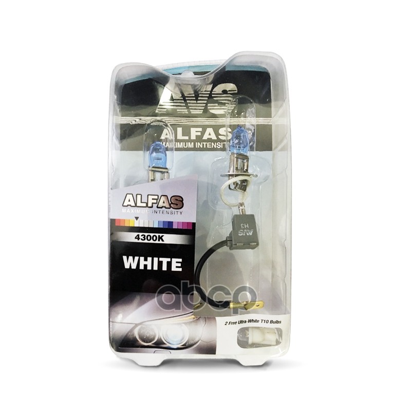

Лампы Газонаполненные H3 12v 85w Avs Alfas Maximum Intensity 4300k Кт.2 Шт.+2 Шт.(Т-10) AV