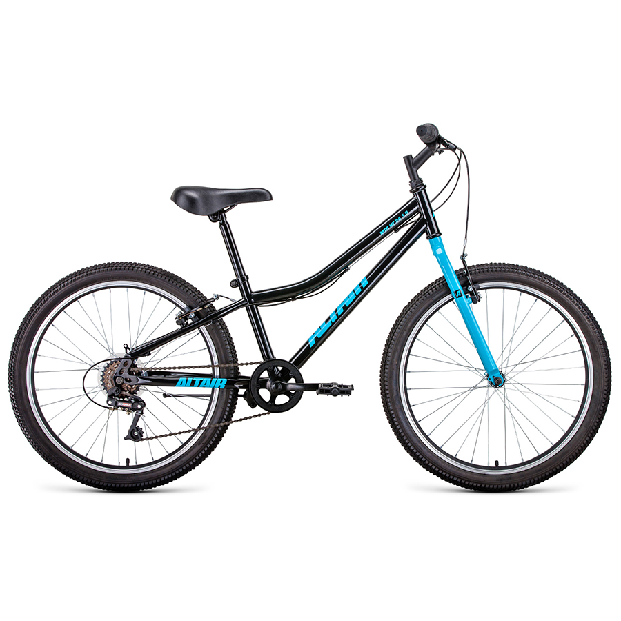 фото Велосипед altair mtb ht 24 1.0 2021 12" черный/голубой