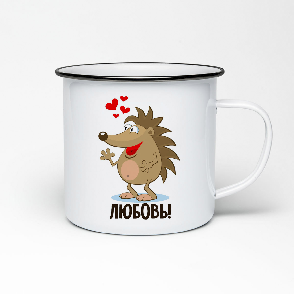 

Кружка металлическая CoolPodarok Любовь есть пара