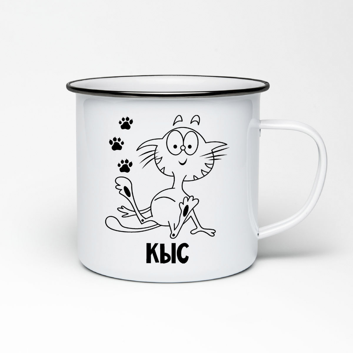 

Кружка металлическая CoolPodarok Кыса