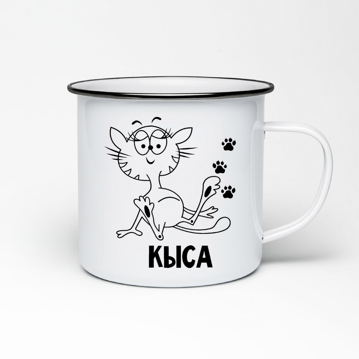 

Кружка металлическая CoolPodarok Кыса