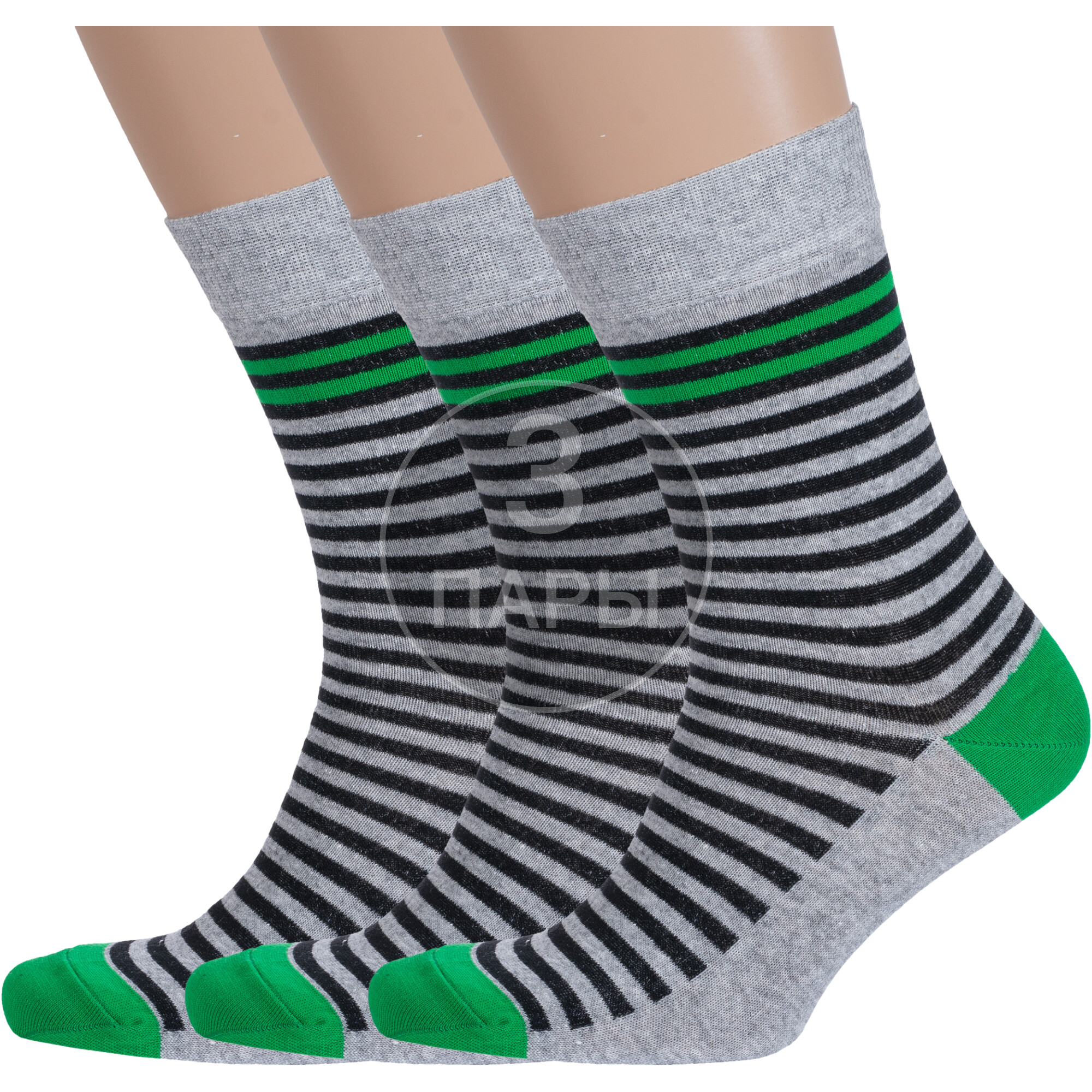 Комплект носков мужских Борисоглебский трикотаж 3-4С1019 разноцветных 27-29