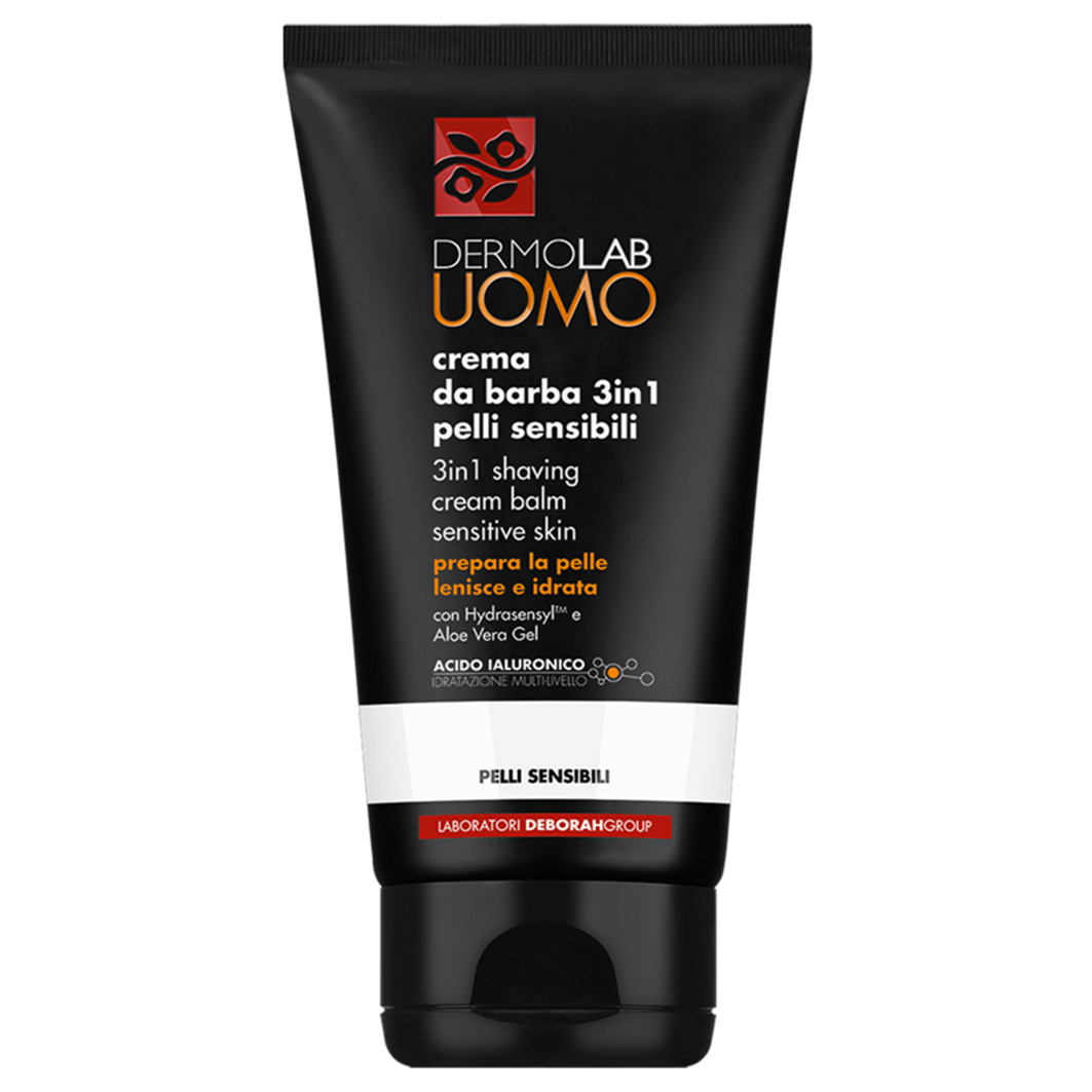 Крем для бритья DermoLab 3 в 1 для чувствительной кожи Uomo Shaving Cream Balm, 150 мл крем american crew moisturizing shave cream shaving skincare