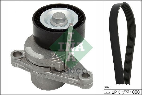 

INA 529023410 Ремень поликлин.[6PK1050] + ролик 534025010 () 1шт