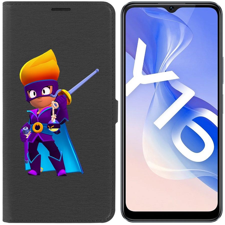 

Чехол-книжка Eco Book для Vivo Y16 Brawl Stars-Амбер де Ла Вега