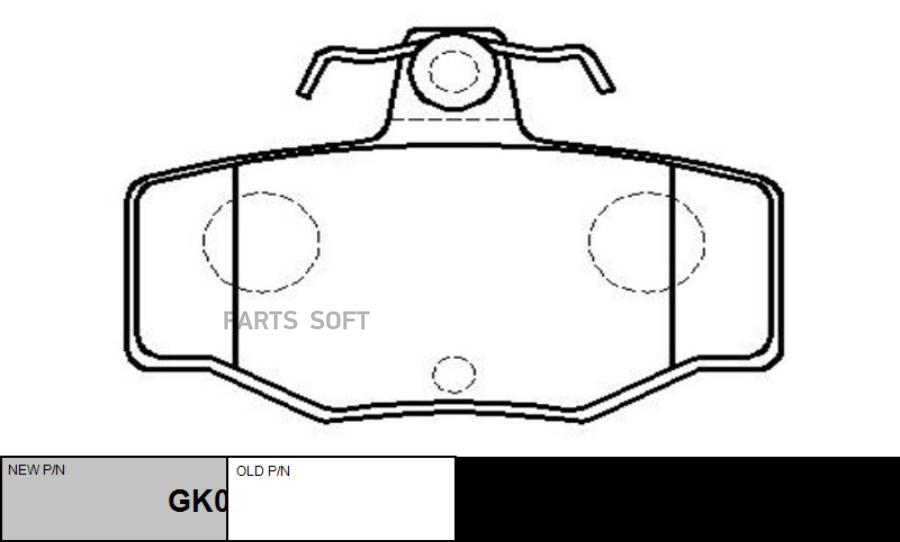 

Колодки дисковые задние \ Nissan Primera1.6-2.0/2.0TD 90-02/Almera N16 00-04 GK0852
