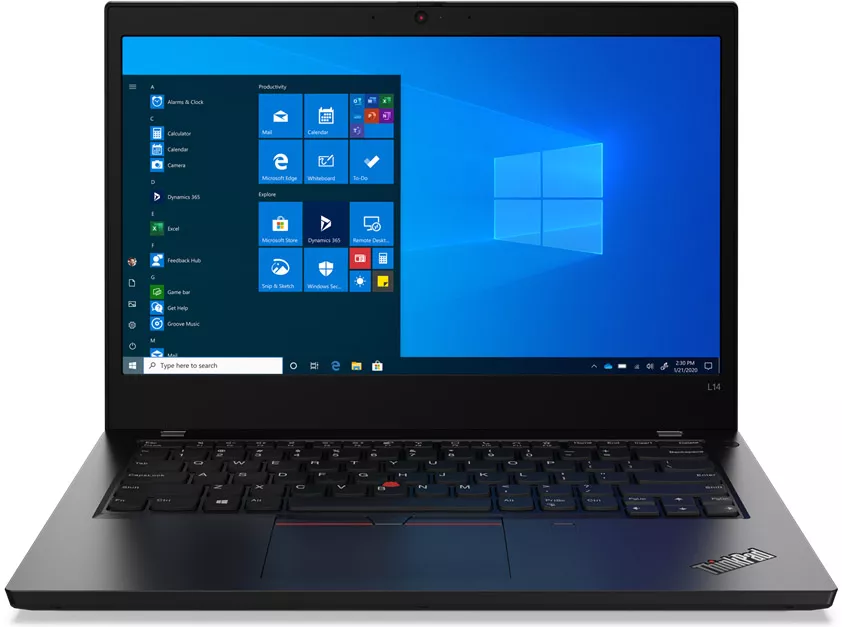 фото Ноутбук lenovo thinkpad l14 gen 1 black (20u5003prt)