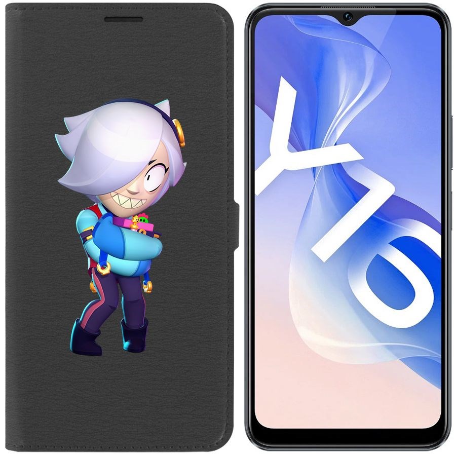 

Чехол-книжка Eco Book для Vivo Y16 Brawl Stars-Колетт