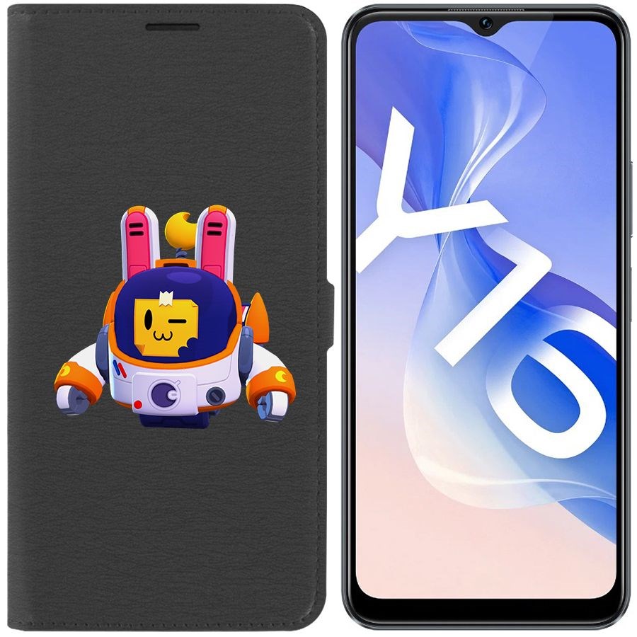 

Чехол-книжка Eco Book для Vivo Y16 Brawl Stars-Лунный Спраут