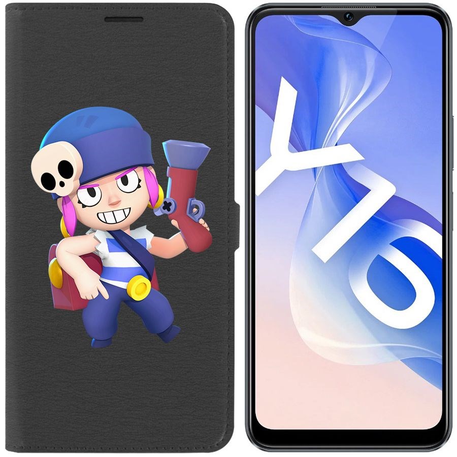 

Чехол-книжка Eco Book для Vivo Y16 Brawl Stars-Пенни
