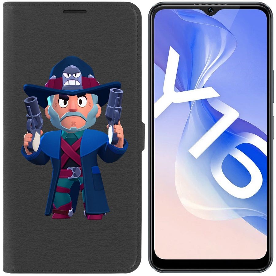 

Чехол-книжка Eco Book для Vivo Y16 Brawl Stars-Стрелок Кольт