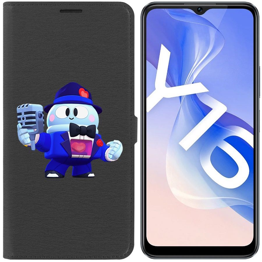 

Чехол-книжка Eco Book для Vivo Y16 Brawl Stars-Стильный Лу