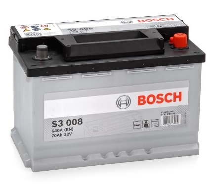 Аккумулятор Воsсн 640А Обратная Полярность 70 А/Ч 278Х175Х190 BOSCH 0092s30080