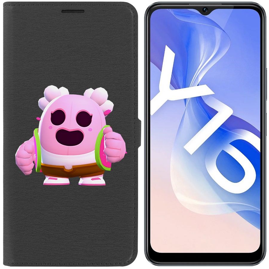 

Чехол-книжка Eco Book для Vivo Y16 Brawl Stars-Сакура Спайк