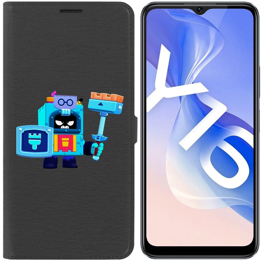 

Чехол-книжка Eco Book для Vivo Y16 Brawl Stars-Эш