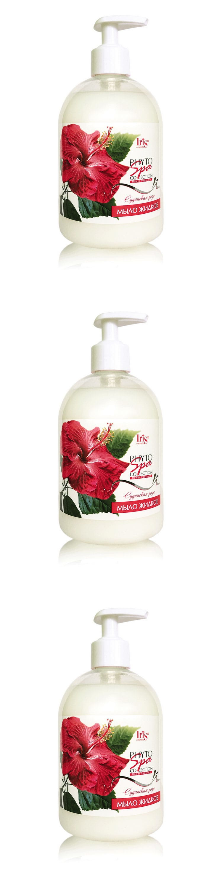 фото Мыло жидкое iris phyto spa collection суданская роза, 1000 мл, 3 шт