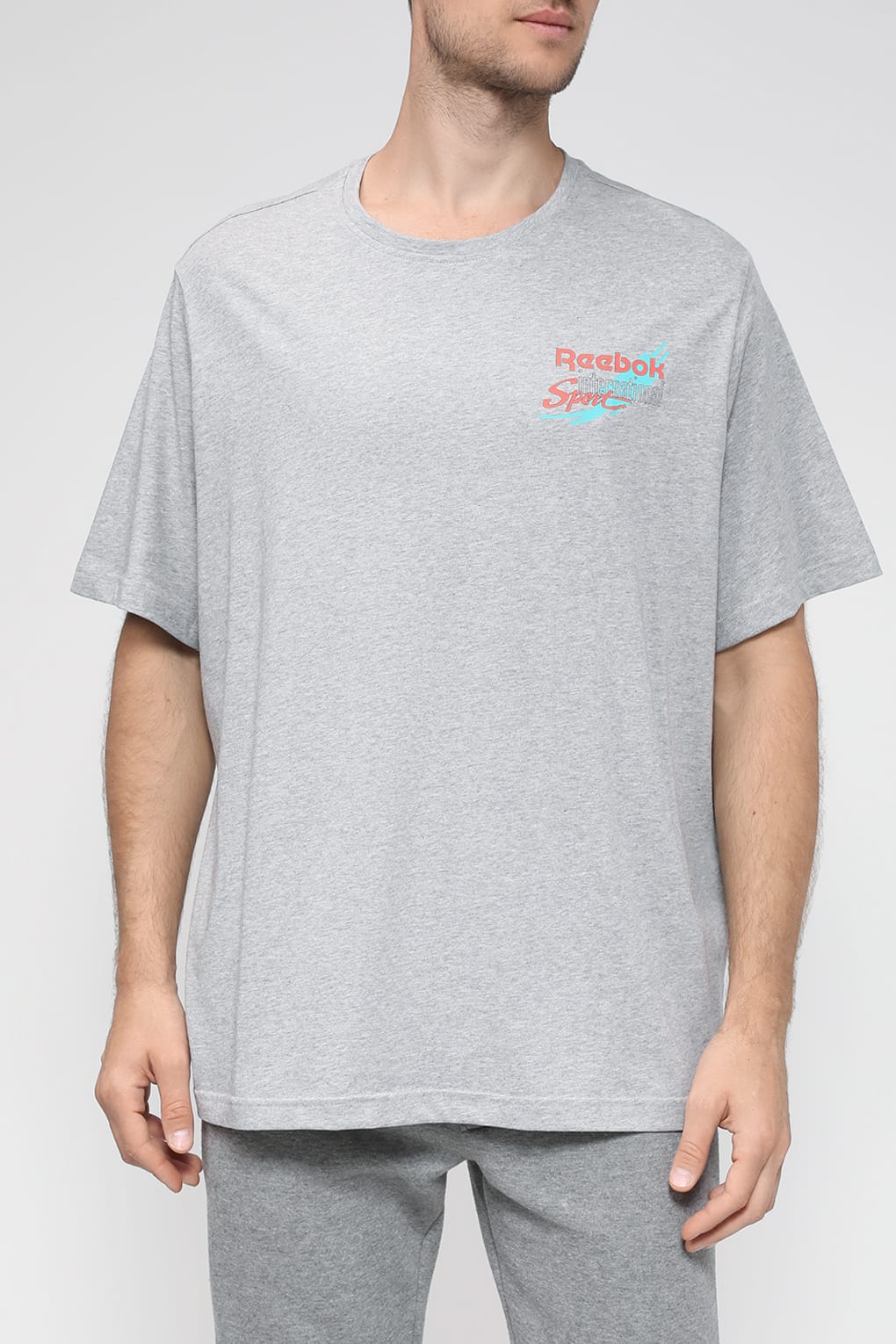 

Футболка мужская Reebok 5261707 серая S, Серый, 5261707