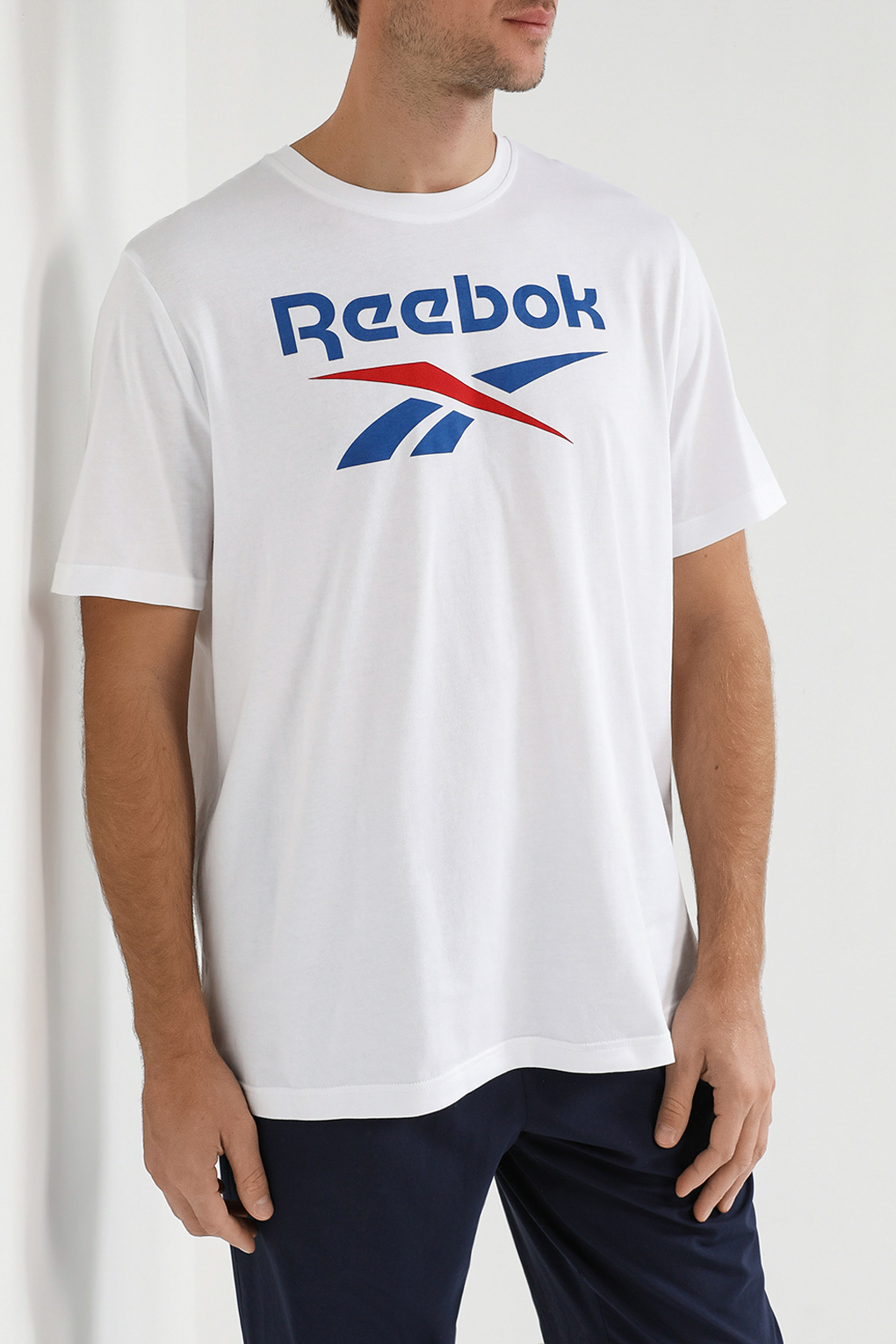 

Футболка мужская Reebok 5330035 белая S, Белый, 5330035