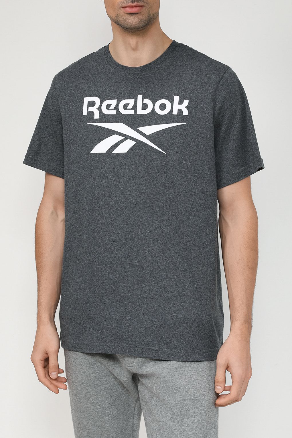 

Футболка мужская Reebok 5330031 серая S, Серый, 5330031