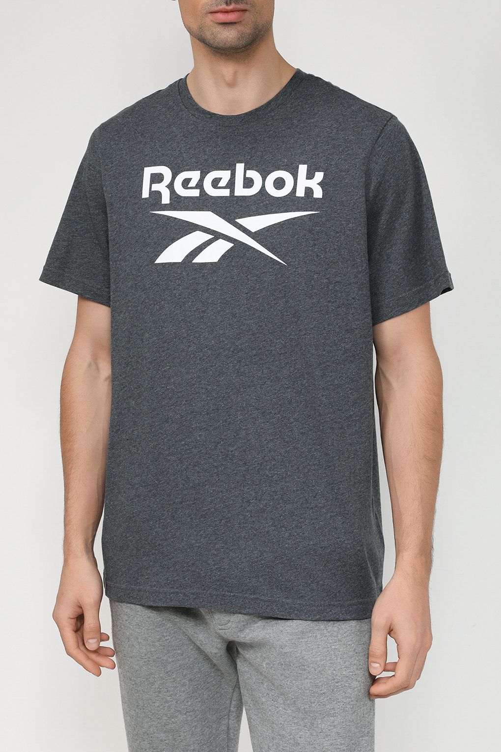 

Футболка мужская Reebok 5330031 серая M, Серый, 5330031