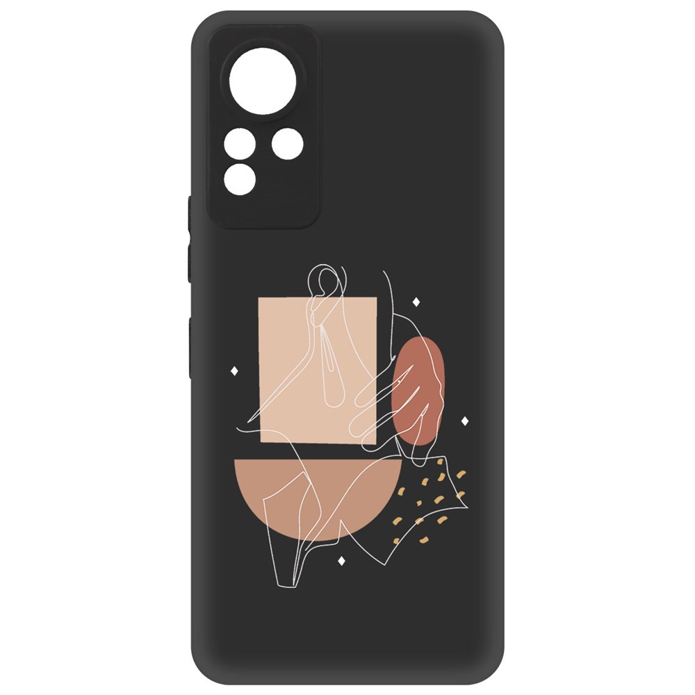 фото Чехол-накладка krutoff soft case изящность для infinix note 11 черный