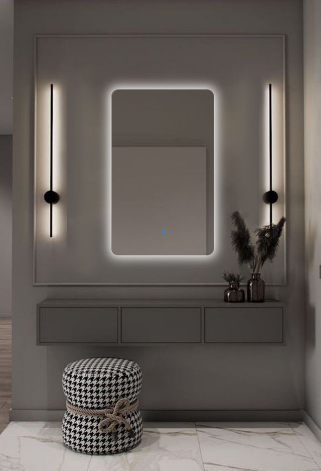 Зеркало для ванной Prisma 80*60 вертикальное 