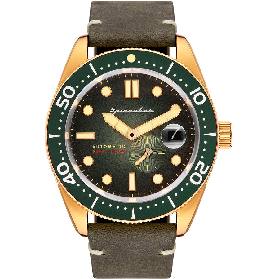 фото Наручные часы мужские spinnaker sp-5058-04 зеленые/коричневые