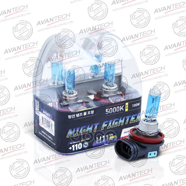 

Лампа Высокотемпературная Avantech H11 12v 55w (100w) 5000k, Комплект 2 Шт. AVANTECH арт.