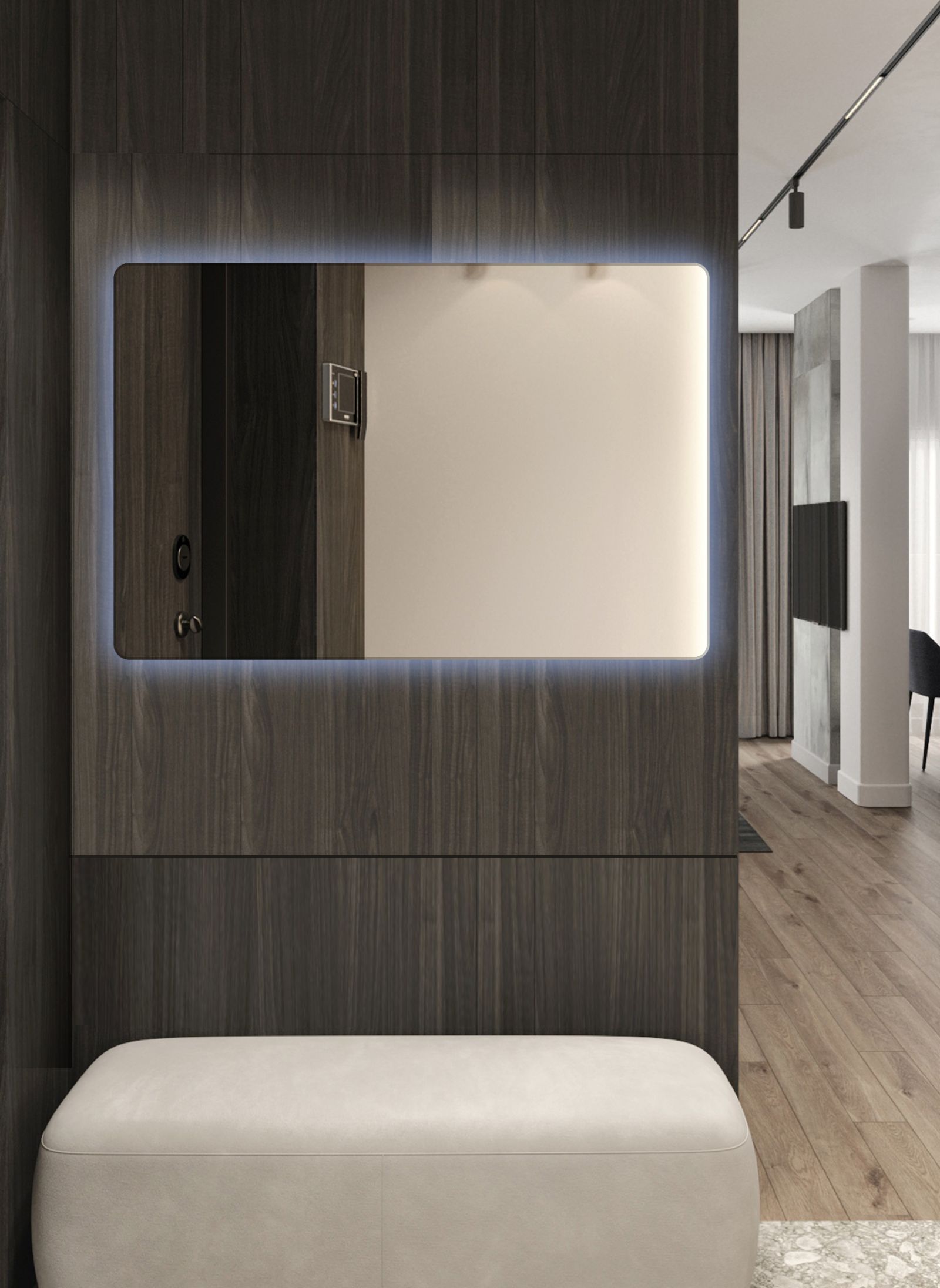 Зеркало для ванной Prisma 80*100 горизонтальное 