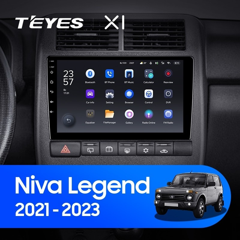 Штатная магнитола Teyes X1 4G 2/32 LADA Niva Legend (2021-2023)