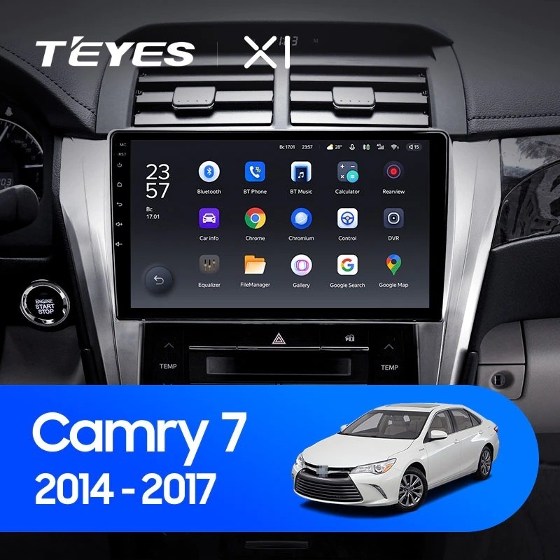 Штатная магнитола Teyes X1 4G 232 Toyota Camry 7 XV 50 55 2014-2017 Тип-B 2670000₽