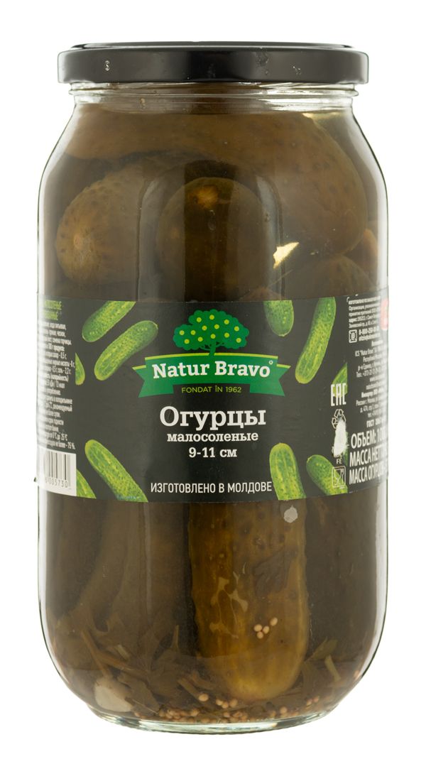 

Огурцы Natur Bravo соленые 1 кг