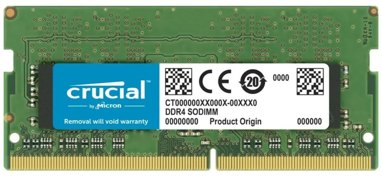 

Модуль памяти Crucial CT32G4SFD832A DDR4 - 32ГБ 3200, SO-DIMM, Ret, CT32G4SFD832A