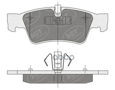 

Колод. Торм.Перед. Mercedes Gl-Class(X164) 06-/M-Class(W164) 05-/R-Class(W251/V251) 05-