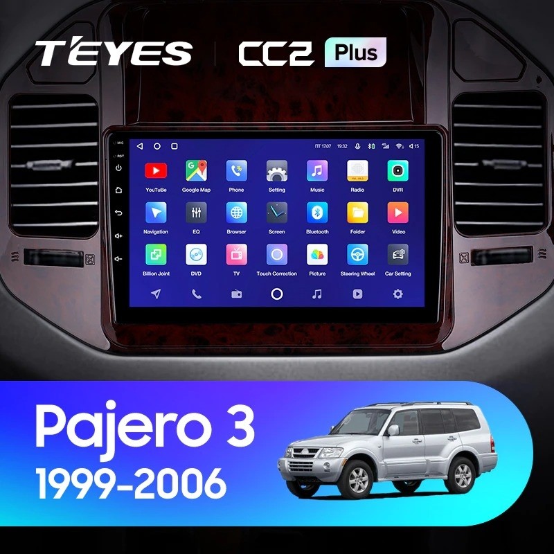 Штатная магнитола Teyes CC2 Plus 4/32 Mitsubishi Pajero 3 V70 V60 (1999-2006)