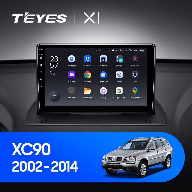 Штатная магнитола Teyes X1 4G 232 Volvo XC90 2002-2014 2790000₽