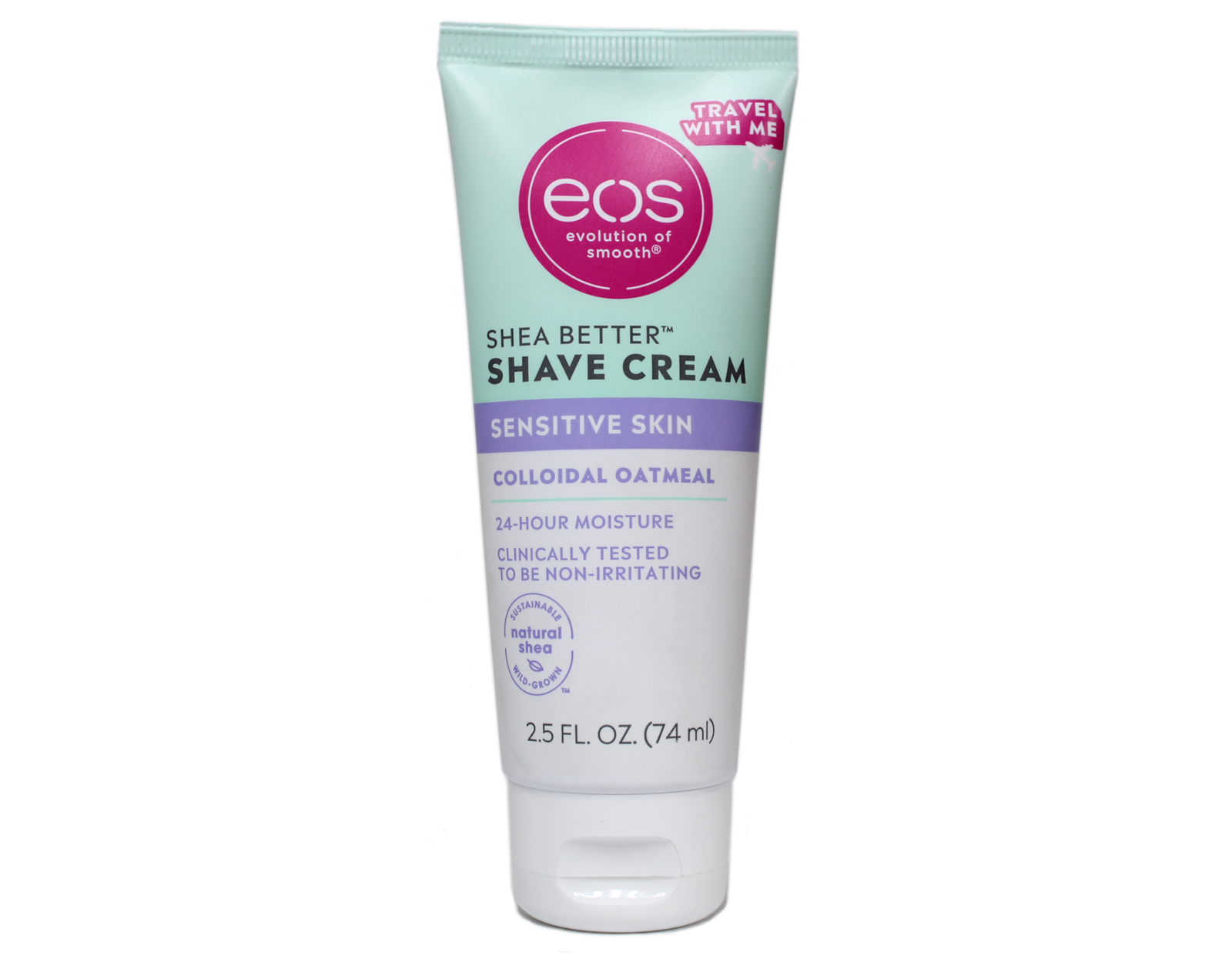 фото Крем для бритья eos sensitive skin shave cream travel size для чувствительной кожи, 74 мл