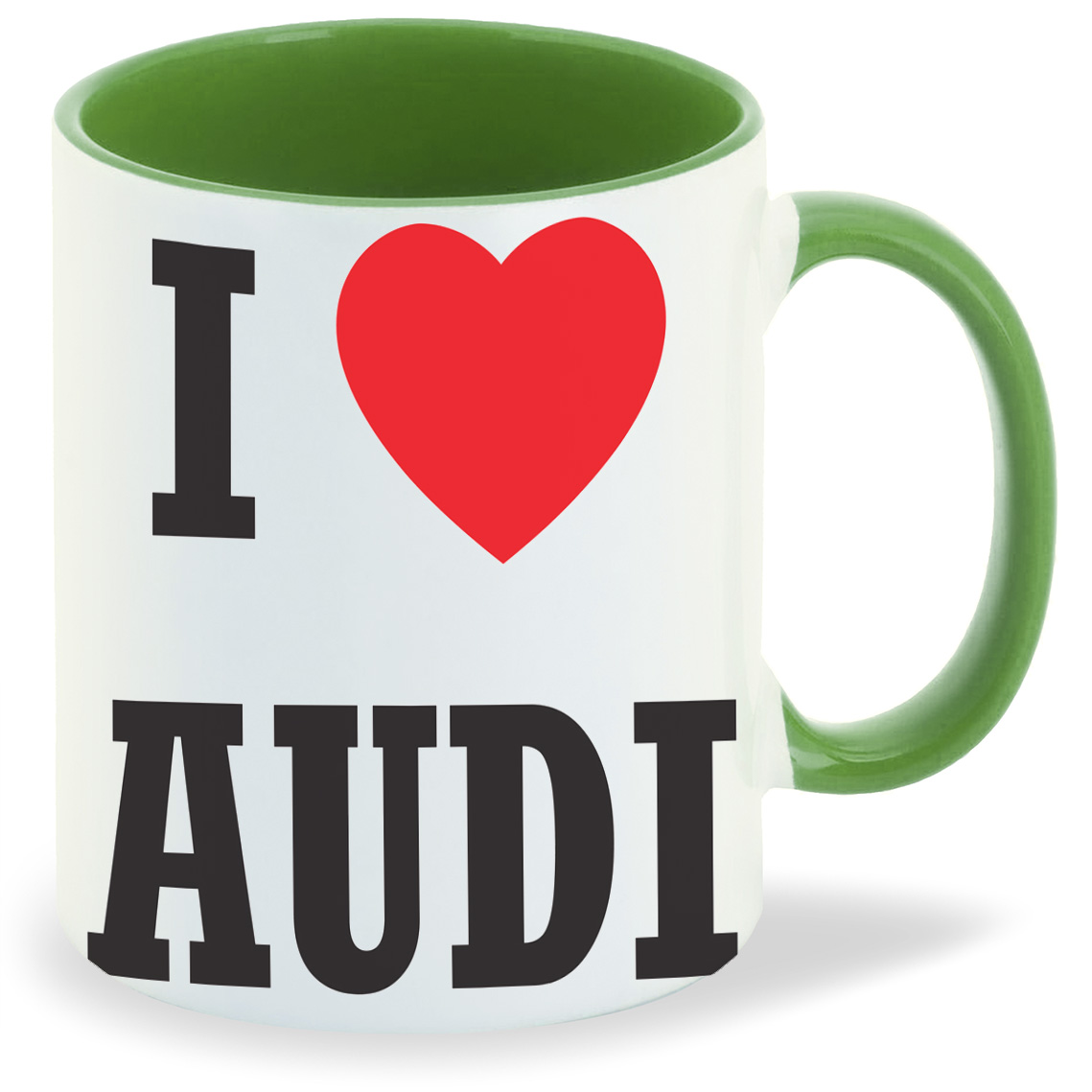 

Кружка CoolPodarok Авто I love audi, Авто I love audi