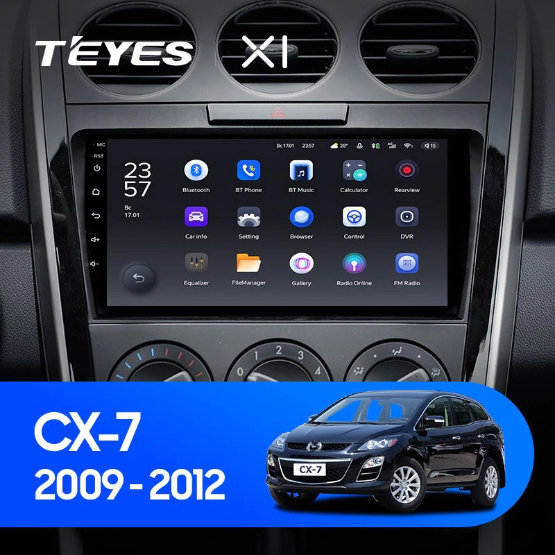 Штатная магнитола Teyes X1 4G 232 Mazda CX-7 7 ER 2009-2012 2780000₽