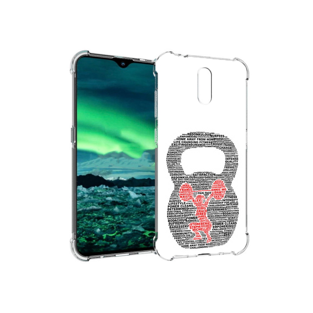 

Чехол MyPads Tocco для Nokia 2.3 бодибилдинг гиря из слов (PT142254.97.232), Прозрачный, Tocco